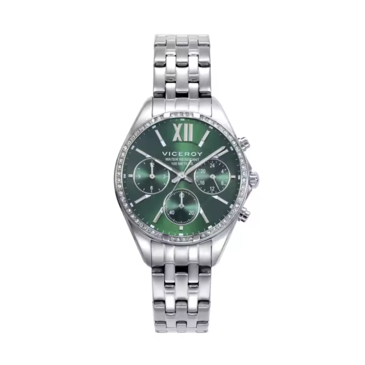 Reloj Viceroy Mujer Acero Chic Esfera Verde 401186-63 - 1