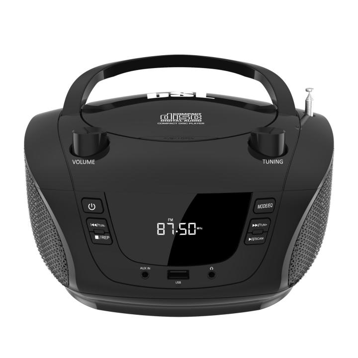 Boombox radio CD portátil BSL con Bluetooth BSL JL-2031A | con 4W de potencia RMS | Radio FM y Puerto USB compatible con archivos mp3 | Display LCD | Entrada AUX IN y salida auriculares