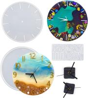 Molde De Resina Para Reloj Romano De 14'' Molde De Silicona Para Casting De Epoxy Con Movimiento Molde De Reloj Para DIY - details 1