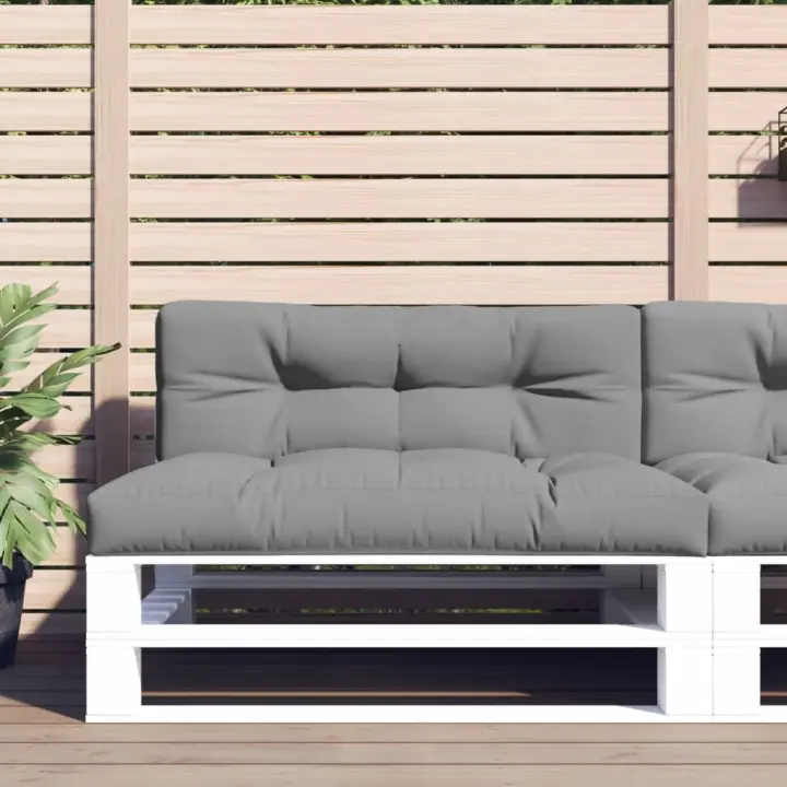 vidaXL Cojín para sofá de palets tela 120x40x12 cm en color Gris/Beige/Negro y más | acolchados duraderos para sofás de jardín terraza exterior - 1