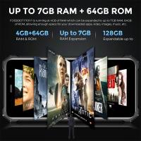FOSSiBOT F101P Movil Resistente Android 13, Batería 10600mAh móvil irrompible 5.45'' HD 7GB RAM+64GB ROM (TF 1 TB), cámara 24MP+8MP+5MP, 122dB Altavoz,2,0Ghz, 4G Dual SIM/NFC/OTG/GPS/BT5.0 - details 2