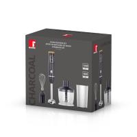 Bergner - Batidora de mano 3 en 1 CHARCOAL de 1000 W con picadora, batidor y vaso medidor, acero inoxidable, 2 velocidades - details 1