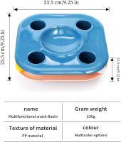 Nuevo tazón de comida multifuncional para gatos Juguete inteligente para mascotas y tazón de comida Dos en uno... (azul) - details 2