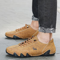 Zapatos De Cuero Para Hombre Moda Casual Comodidad Exterior Caminar Botas De Tobillo Lujo Zapatos Casuales 2023 Antideslizantes Impermeables Talla Verdadera - details 15