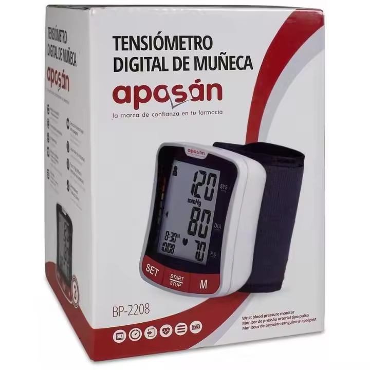 Aposán Tensiómetro Digital De Muñeca, 1 Ud - 1