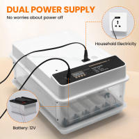 10/15/24/36 huevos Incubadora totalmente automática para, giro automático de los huevos, control de temperatura, adición automática de agua, incubadora para huevos de aves de corral con iluminación LED y doble alimentación - details 5