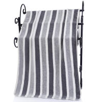 Juego De Toallas De Baño Con Estampado Rayado Suave - Microfibra Absorbente Y Secado Rápido Toallas Para Rostro Y Manos Para Spa En El Hogar Tamaño 70x140cm Y 35x75cm - details 11