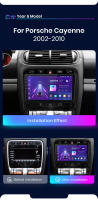 Junsun Android 13 Radio Coche para Porsche Cayenne 1 9PA 2002-2010 Inalámbrico CarPlay Android Auto AI Voice 2 din Pantalla Coche Android Auto Multimedia Navegación GPS Auto radio - details 4