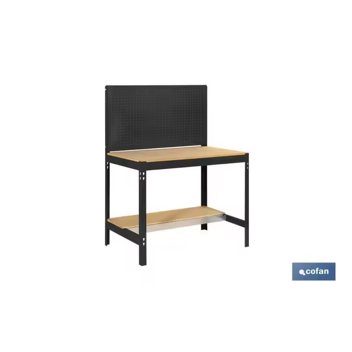 Banco de trabajo con panel antracita madera l-910 mm - 1