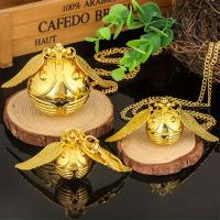 Reloj De Bolsillo Cuarzo Grande Y Pequeño Golden Snitch Con Colgante De Ángel Y Patrón De Cuarzo Para Hombres Y Mujeres Moda Casual Sin Etiquetas - details 2