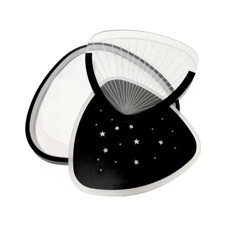 Hola LED Lámpara de Techo Moderna 120W – Plafón LED Triangular, 3000K-6000K, con Mando para Salón, Cocina, Dormitorio - 1