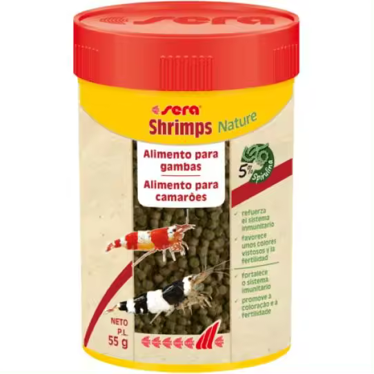 Sera Shrimps Nature - Alimentos para Gambas con Espirulina - 1