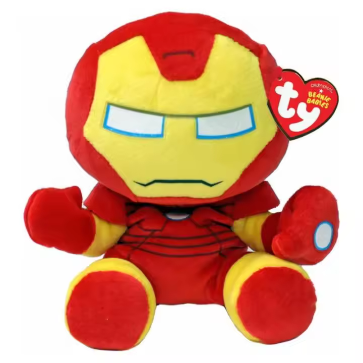 PELUCHE TY BABIES IRON MAN 15 CM - 1