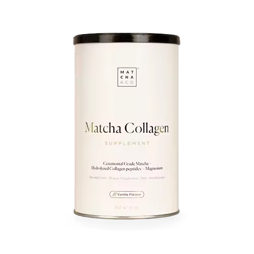 Matcha Collagen Colágeno Aroma Vainilla con Magnesio y Té Matcha Matcha&Co 300g - 1