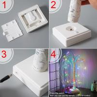 Lámpara De Ambiente LED Nocturna Con Control Remoto 16 Colores Luz Cálida De Abeto Decoración Para La Habitación Luz Faeirina - details 3