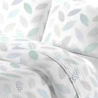 Colcha Bouti para Cama 105cm/135cm/150cm/180cm, Cubre Cama Fina  Incluye 2 Fundas de Cojín, Diseño de plantas para Primavera, Verano y Entretiempo - details 2