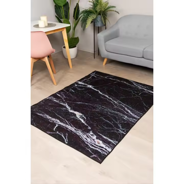 Alfombra Marmol Black - 120 x 160 cm - 1