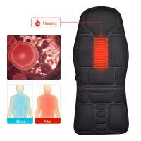 Almohada De Masaje Corporal Completo Para Coche Hogar Y Oficina Con 7 Motores Calefacción Vibration Matriz Espalda Cuello Silla Relajación Asiento 12V - details 1