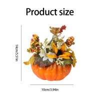 Simulación De Calabaza Para Mesa Pendulum Festival De La Renta Halloween Color De Otoño Decoración De Hogar Hoja De Maple Pomelo Proporciones De Figuras Y Miniaturas - details 5