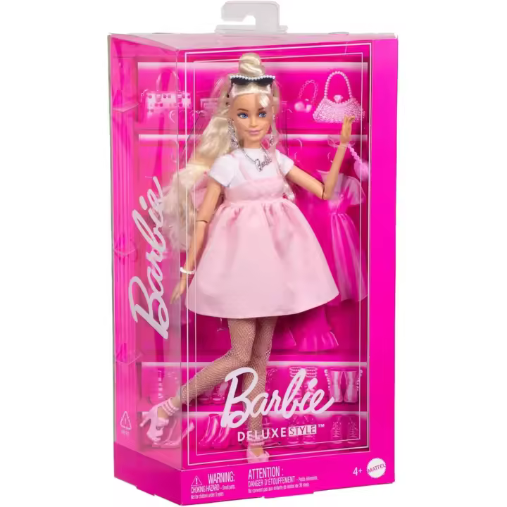 Barbie Deluxe Style nº3 vestido lazo rosa Mattel HYV27 - 1