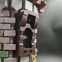 Castillo Medieval Creativo Con Torre De Bloques MOC 124071 Modelo 2449PCS Edificios Modulares Regalo Para Adultos Y Niños - details 5