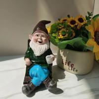 1pc Silla De Rocking De Resina Con Gnome Decoración Para Jardín Exterior Patio Delegada Bebida Té Relajante Adorno De Escultura De Jardín - details 6