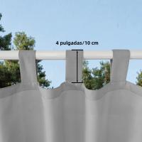 Cortina Exterior Impermeable Y Resistente Al Viento Para Terraza 1PC Cortina De Jardín Con Etiqueta Superior Para Protección Solar Y Privacidad - details 1