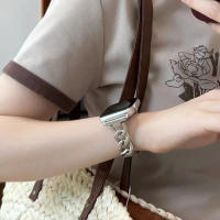 Cadena De Denim Para Muñeca De Metal Compatible Con Apple Watch Para Hombres Y Mujeres Reemplazo De Correa De 21cm - details 8