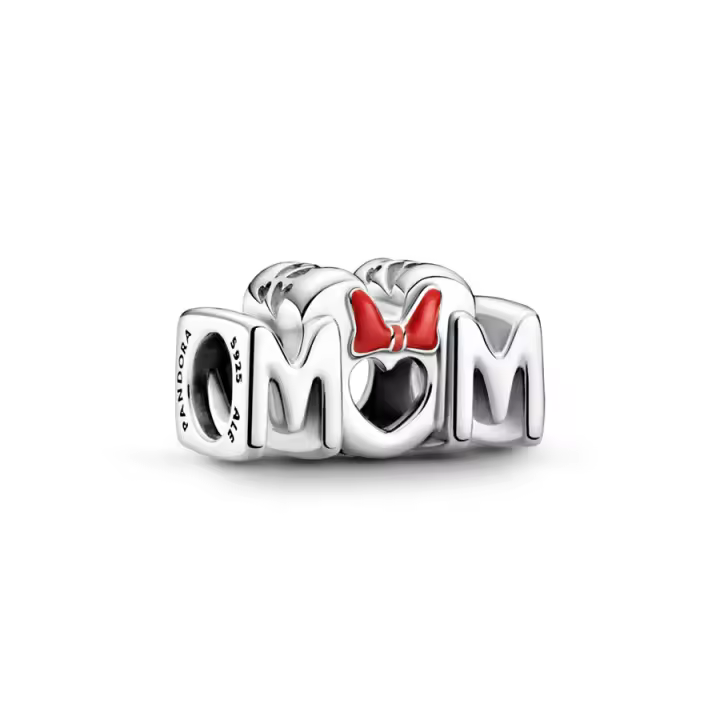 Pandora Dia de la Madre Charm en Plata de Ley Lazo de Minnie Mouse de Disney & Madre 799363C01 , para Mujer - 1