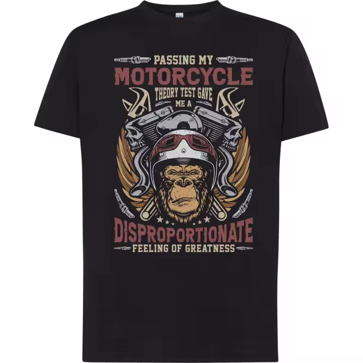 Camiseta Passing my Motorcycle theory test game... - 1