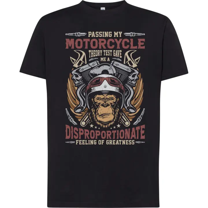 Camiseta Passing my Motorcycle theory test game... - 1