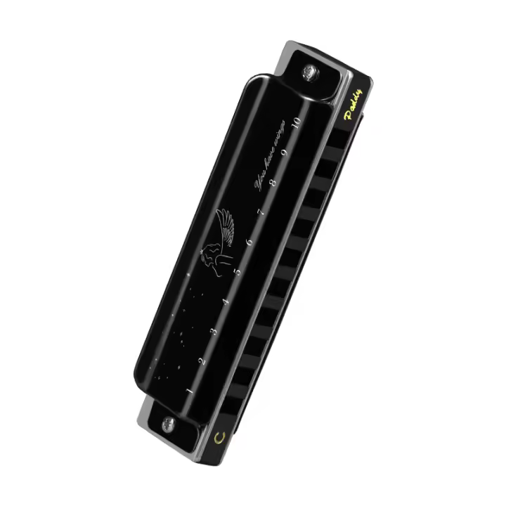 Romusic Harpa Diatónica De Blues En Clave De C Con Estuche Harmonica De 10 Agujeros Para Adultos Instrumento De Música Profesional - 1