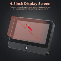 Cámara De Campana De Puerta Inteligente Tuya Con Visión Nocturna 1080P 2MP 2.4G WiFi Pantalla De 4.3 Pulgadas Para Seguridad Doméstica - details 9