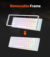 Teclado Mecánico RK Royal Kludge RK837 Tri-mode BT 5.0/2.4G/USB-C 68 Teclas RGB Backlit Hot-swappable Para Gamer Con Conexión Inalámbrica Y Cable - details 4