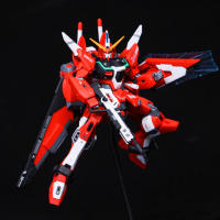 Figura De Acción Mecha INFINITE JUSTICE ZGMF-X19A Roja 1/144 Con Base Para Decoración De Escritorio Juguete Para Niños Regalo - details 4