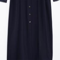 Vestido Midi De Estilo Camisa Para Mujer Con Cinturón Y Splicing Temperamento Traje De Trabajo Longitud Media Elegante Invierno 2024 - details 9