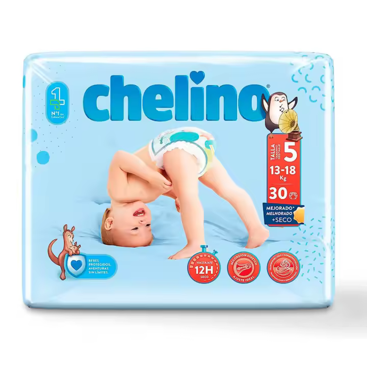 Chelino Fashion & Love Pañal T.5 13-18 Kg 30 Unidades - 1