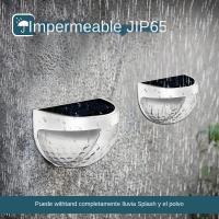 Luces Solares LED Para Valla Exterior Impermeables Luz De Pared Para Jardín Camino Y Terraza Decorativas Material ABS Fuente De Energía Solar - details 2