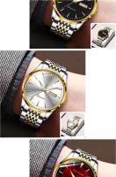 Reloj De Pulsera Masculino Automático Suizo Con Movimiento De Cuarzo Resistente Al Agua Calendario Doble Luminoso Y Calendario No Mecánico Para Estudiantes - details 6