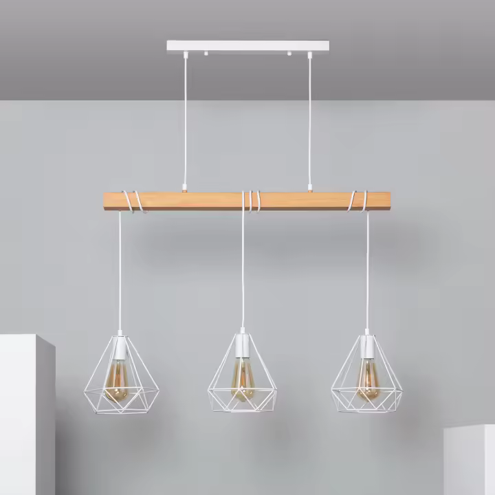 Ledkia Lámpara Colgante Metal Sardo 3 Focos - 1