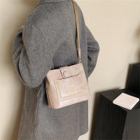 Bolso Bandolera De Cuero PU Vintage Para Mujer Lujo Diseñador Negro Bolso De Hombro Con Cadena Estilo Elegante Y Versátil - details 7