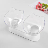 Tazón De Gato Doble Elevado Antideslizante Alimentación De Agua Con Soporte Inclinado Para Pequeños Perros Y Gatos Bebés Suministros De Bebida - details 1