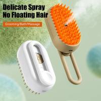 Peine De Masaje Para Perros Y Gatos Con Spray Eléctrico 1 Pieza Anti-volador Comb De Baño Para Mascotas Material Plástico - details 3