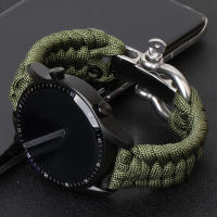 Correa De Cuerda Tejida 20mm 22mm Para Samsung Galaxy Watch 3/4/5 41/45mm 40/44mm 42/46mm Bandas De Nylon Para Huawei GT3 GT 2e GT2 - details 2