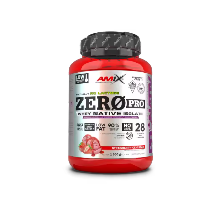 ZeroPro Protein 1 kg  Aislado de proteína de suero nativo (Pronativ®)  Amix Nutrition - 1