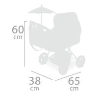 Decuevas Toys - Coche de Muñeca Plegable con sombrilla, muñecas hasta 48 cm.  Regalo Ideal para Niñas  Accesorio de Muñeca - details 3