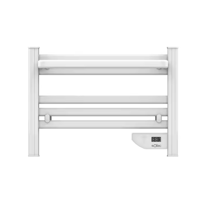 Solac - Toallero Eléctrico, Radiador y Toallero Bajo Consumo, 1000W, Temporizador Integrado, Diseño Compacto, Instalación Fácil, Color Blanco, Tromsø - 1