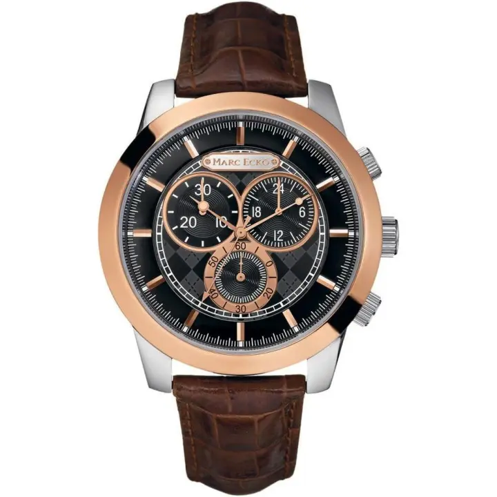 Reloj Marck Ecko con Esfera Negra y Correa de cuero - 1