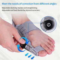 Corrector De Bunion Unisex Corregidor De Pie Rotativo Ajustable Para Alivio Del Dolor De Tobillo Y Dedos Material Composite Grey - details 1