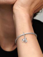 Pandora - Charm Colgante de Pareja Casada-Plata de Lei - details 3